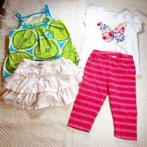 Lot of 8 Girl's 3T Tops and bottoms